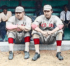 Babe Ruth With Red Sox 1917 