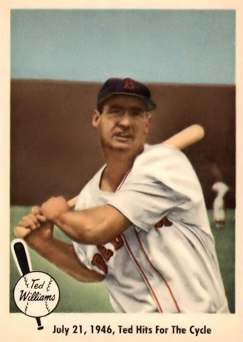 Ted Williams hits for the cycle, collects seven hits in doubleheader