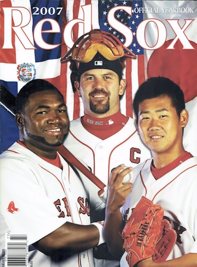 Boston Red Sox's, Mike Lowell, left, Kevin Youkilis, center, and Jonathan  Papelbon celebrate their 6-4